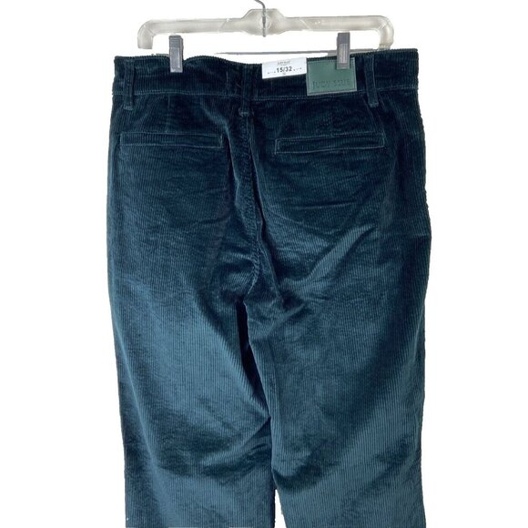 Judy Blue Womens Corduroy Jeans Sz 15/32 Claudia High-Rise Wide Leg Emerald - Picture 4 of 9